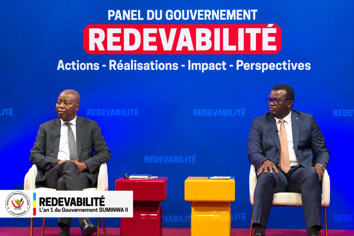 Adolphe Muzito, Vice-Premier ministre et ministre du Budget de la RDC, présentant les orientations du gouvernement sur la paie des agents publics