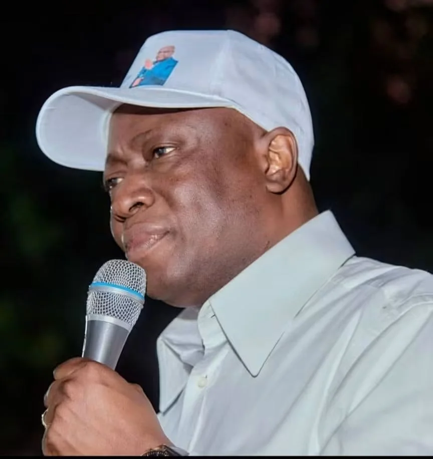 Augustin Kabuya s’adressant aux participants à la marche de l’UDPS du 22 septembre 2026 à Kinshasa