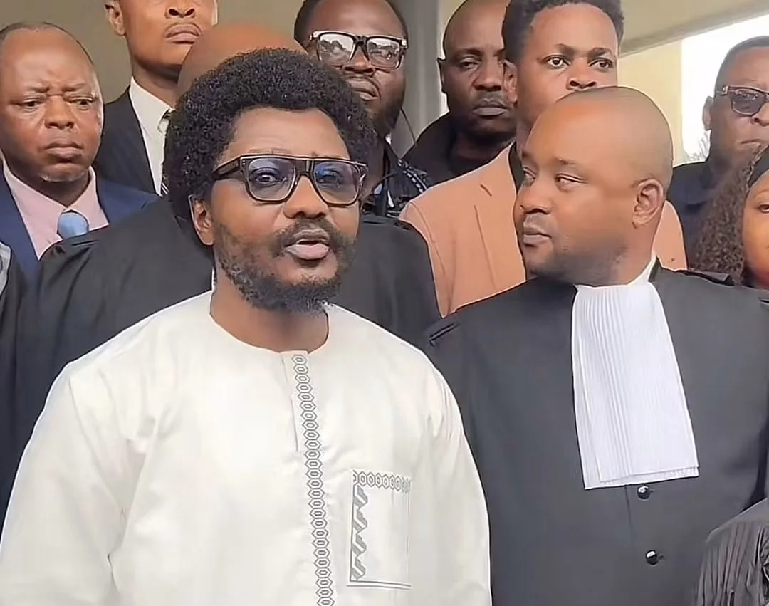 Constant Mutamba lors d’une audience devant la Cour de cassation à Kinshasa dans le cadre de ses procédures judiciaires