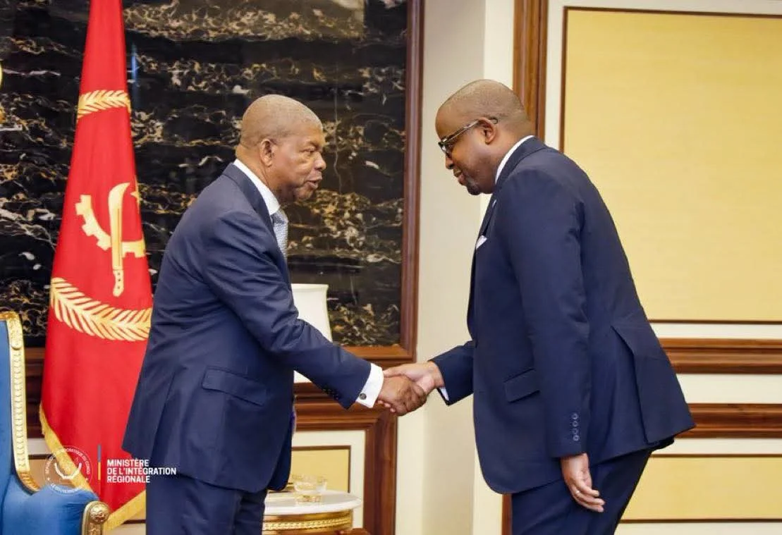 Floribert Anzuluni reçu par João Lourenço à Luanda lors d’échanges sur le processus de paix dans l’Est de la RDC