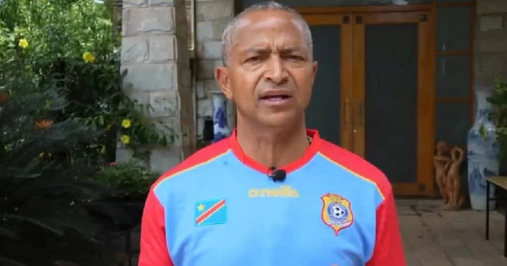 Moïse Katumbi adressant un message de soutien aux Léopards avant le match RDC–Guinée équatoriale des éliminatoires de la CAN 2027