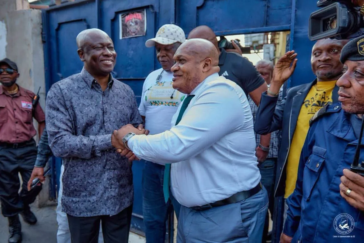 Pascal Mukuna et Augustin Kabuya lors d’une rencontre organisée avant la marche de l’UDPS du 22 septembre 2026