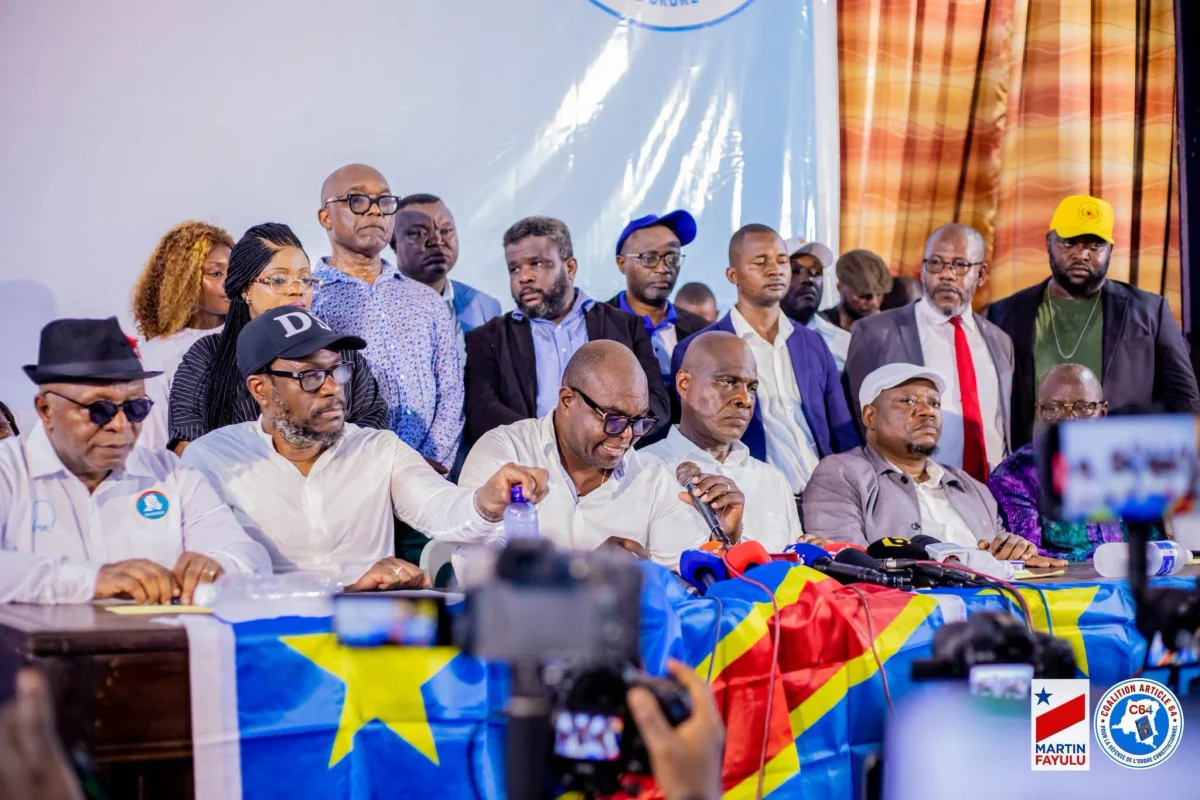 Responsables de la Coalition Article 64 réagissant à l’appel de James Swan en faveur d’un dialogue national inclusif en RDC